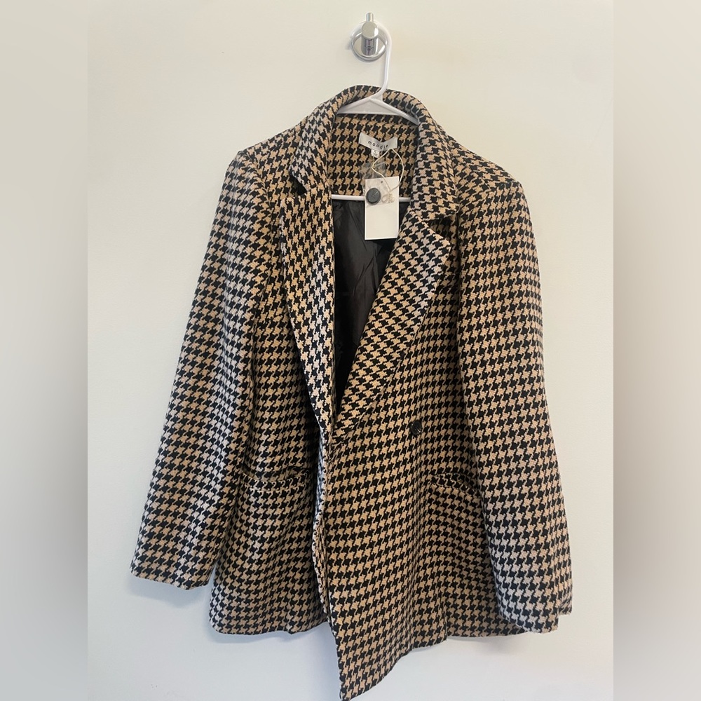 Houndstooth Blazer / Jacket brand new still has tags and extra buttons